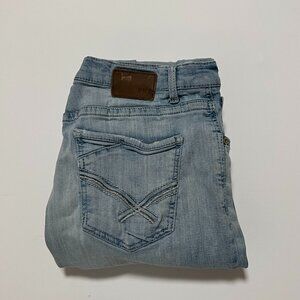 BKE Tyler Straight Jeans Light Wash Comfy Stretch Cowboy Men's size 36x30